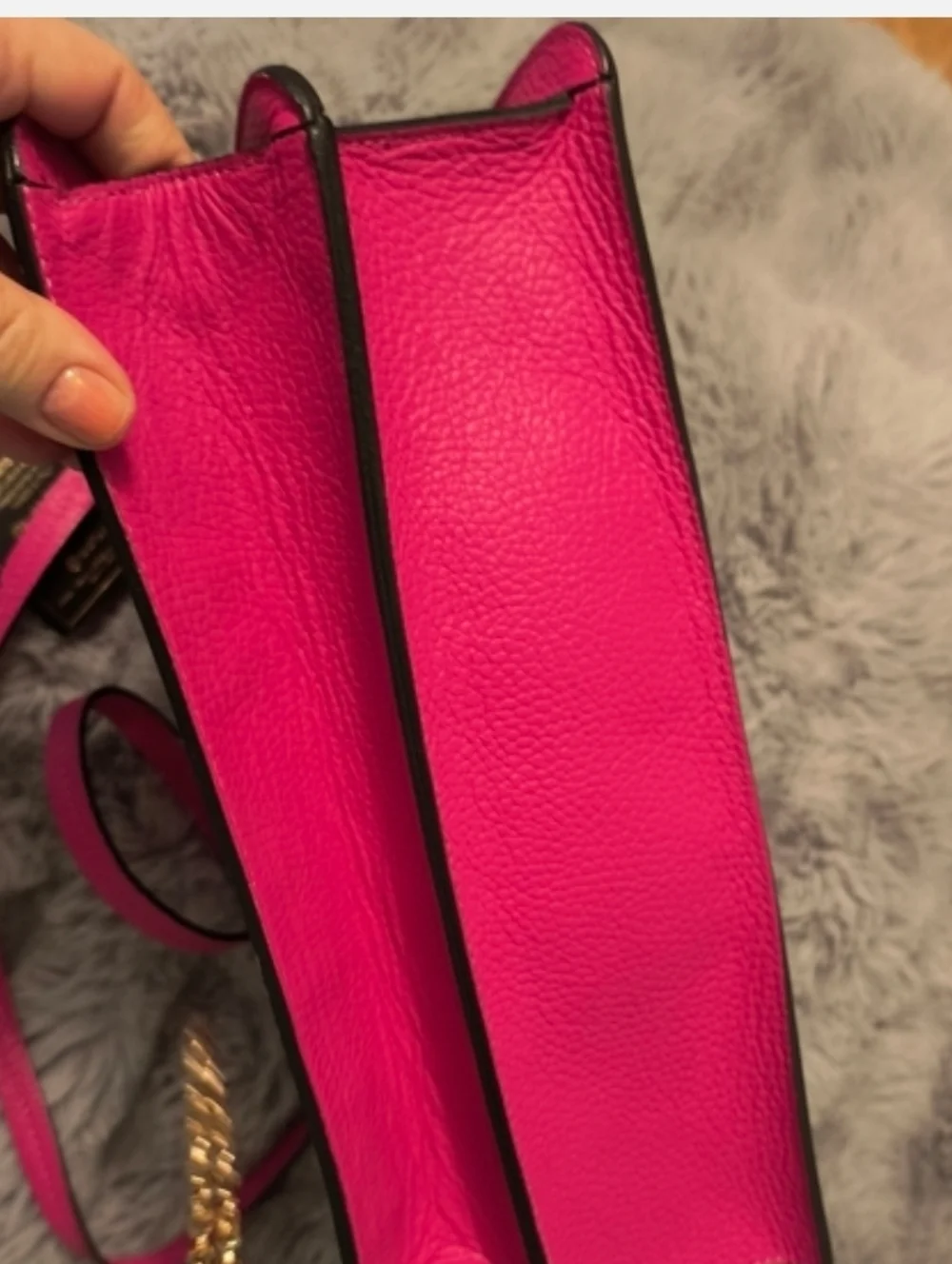 Toro Firenze Italian Double Compartment Leather Pink Bag